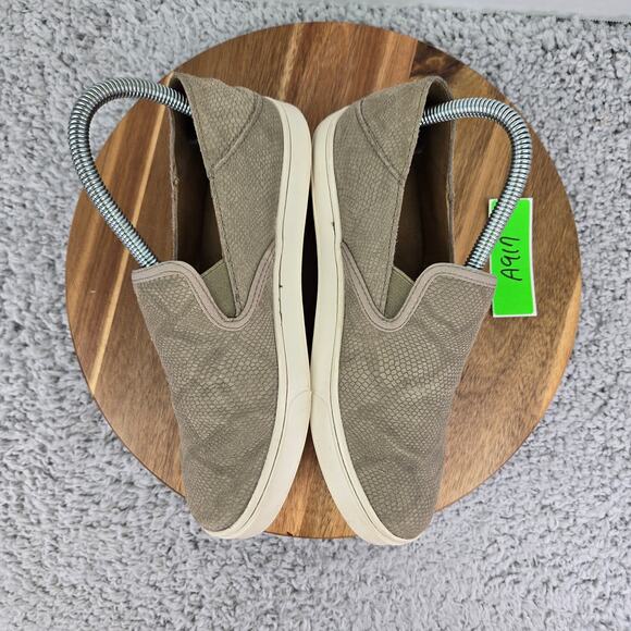 Olukai Pehuea Leather Clay Honu Snake Print Casual Slip On Sneakers Womens 7 - Picture 6 of 11